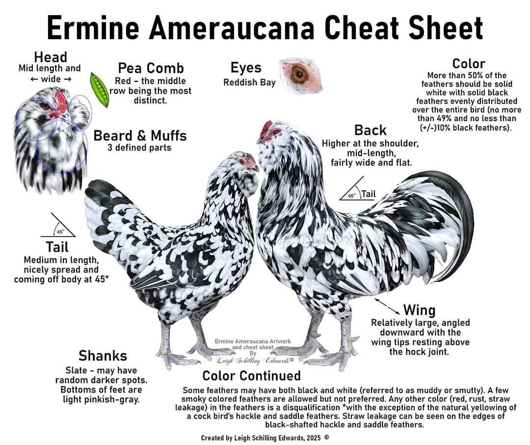 Ermine genetics cheat sheet