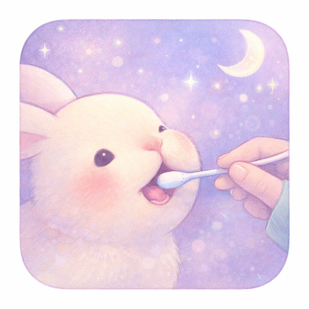 Saliva swab illustration